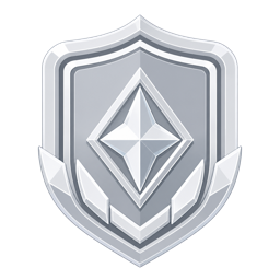 Silver rank crest